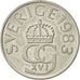 Moneda, Suecia, Carl XVI Gustaf, 5 Kronor, 1983, MBC+, Cobre - níquel, KM:853