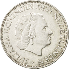 Coin, Netherlands, Juliana, 2-1/2 Gulden, 1960, AU(55-58), Silver, KM:185