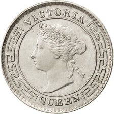 CEYLON, 10 Cents, 1893, KM #94, AU(55-58), Silver, 1.15