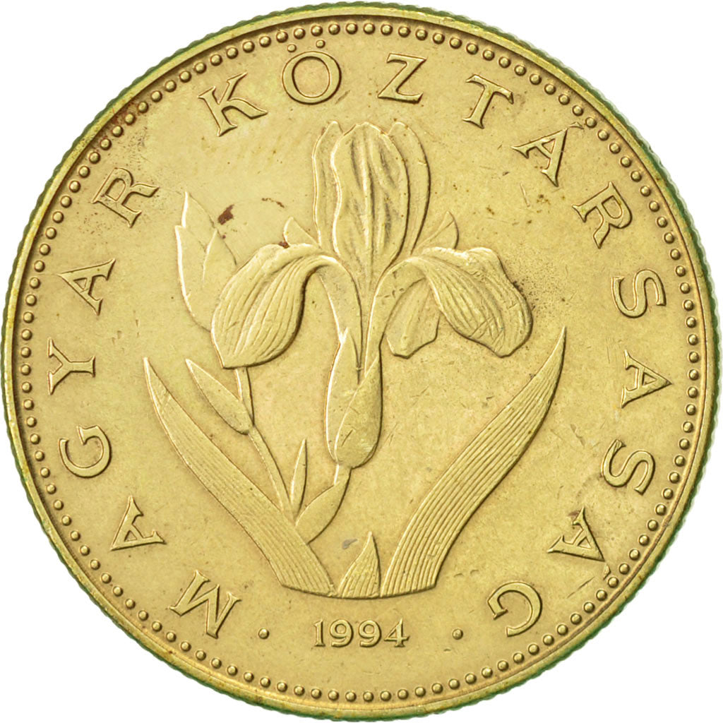 Coin, Hungary, 20 Forint, 1994, Budapest, AU(50-53), Nickel-brass, KM:696