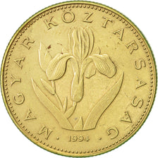 Coin, Hungary, 20 Forint, 1994, Budapest, AU(50-53), Nickel-brass, KM:696