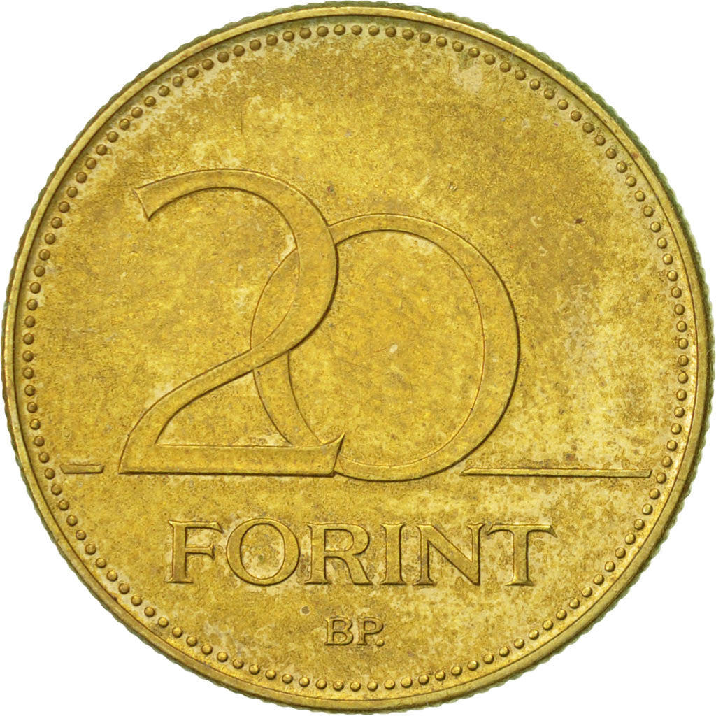 Coin, Hungary, 20 Forint, 1995, Budapest, EF(40-45), Nickel-brass, KM:696
