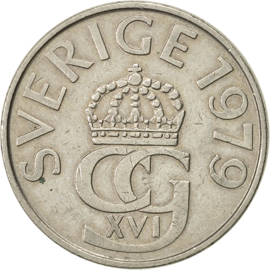 Monnaie, Suède, Carl XVI Gustaf, 5 Kronor, 1979, TTB+, Copper-nickel, KM:853