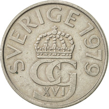 Monnaie, Suède, Carl XVI Gustaf, 5 Kronor, 1979, TTB+, Copper-nickel, KM:853