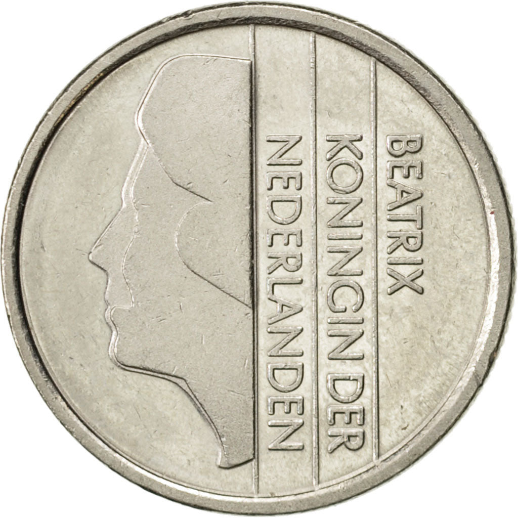 Monnaie, Pays-Bas, Beatrix, 25 Cents, 1996, SUP, Nickel, KM:204
