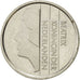 Coin, Netherlands, Beatrix, 25 Cents, 1989, AU(55-58), Nickel, KM:204