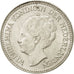 Netherlands, Wilhelmina I, 1/2 Gulden, 1929, AU(50-53), Silver, KM:160
