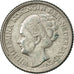 Netherlands, Wilhelmina I, 25 Cents, 1944, AU(50-53), Silver, KM:164