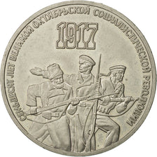Russia, 3 Roubles, 1987, Saint-Petersburg, AU(55-58), Copper-nickel, KM:207