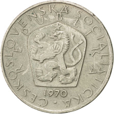 Coin, Czechoslovakia, 5 Korun, 1970, AU(55-58), Copper-nickel, KM:60