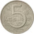 Moneda, Checoslovaquia, 5 Korun, 1974, MBC+, Cobre - níquel, KM:60