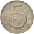 Moneta, Czechosłowacja, 5 Korun, 1975, AU(50-53), Miedź-Nikiel, KM:60