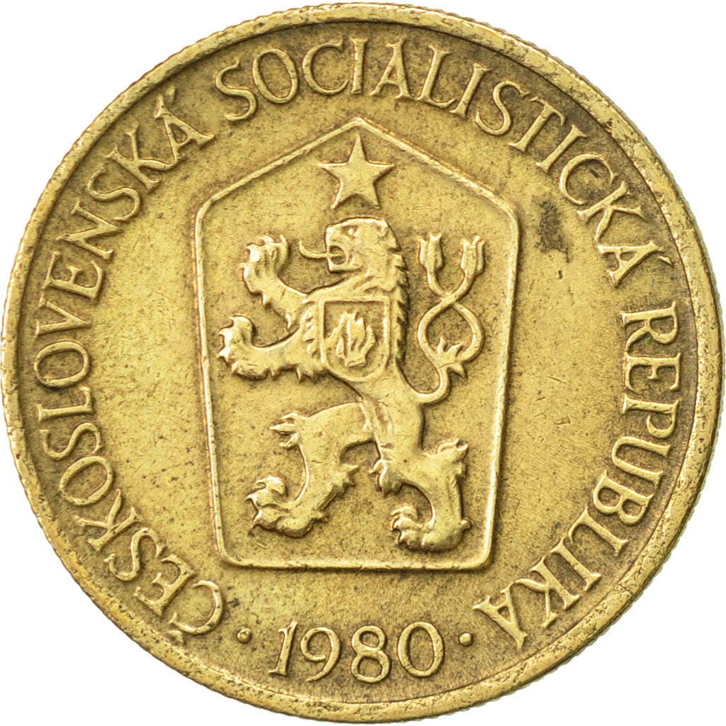 Moneta, Cecoslovacchia, Koruna, 1980, SPL-, Alluminio-bronzo, KM:50