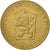 Moneta, Czechosłowacja, Koruna, 1990, AU(50-53), Aluminium-Brąz, KM:50