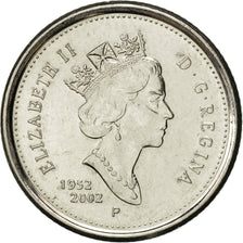 Moneta, Canada, Elizabeth II, 10 Cents, 2002, Royal Canadian Mint, SPL-, Acciaio