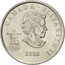 Münze, Kanada, Elizabeth II, 25 Cents, 2008, Royal Canadian Mint, VZ, Nickel
