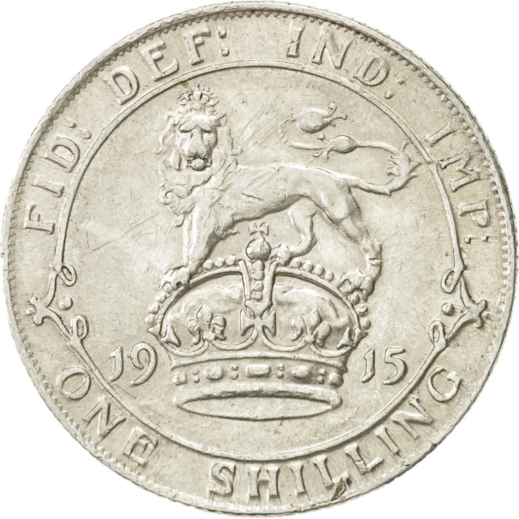 Großbritannien, George V, Shilling, 1915, VZ, Silber, KM:816