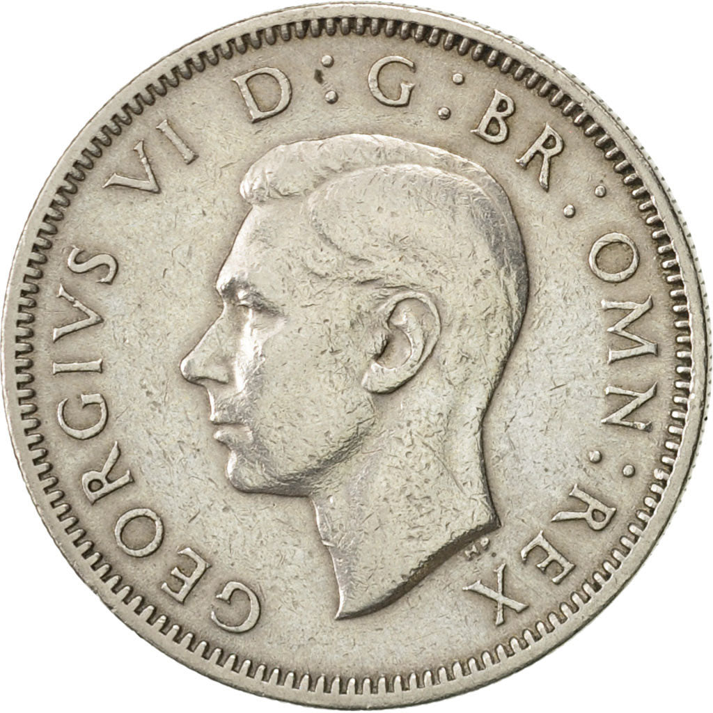 Great Britain, George VI, Shilling, 1951, AU(55-58), Copper-nickel, KM:877