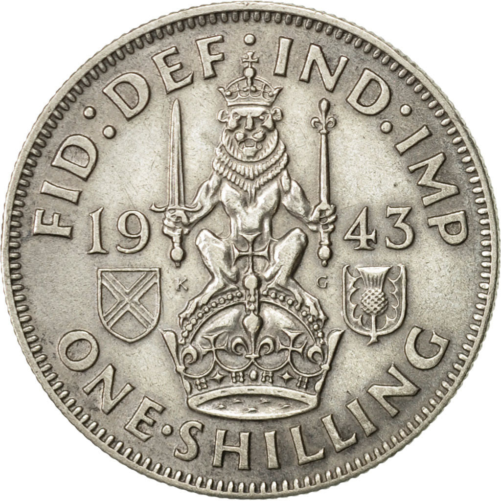 Gran Bretagna, George VI, Shilling, 1943, SPL-, Argento, KM:854