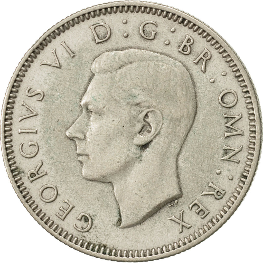 Great Britain, George VI, Shilling, 1946, AU(55-58), Silver, KM:854