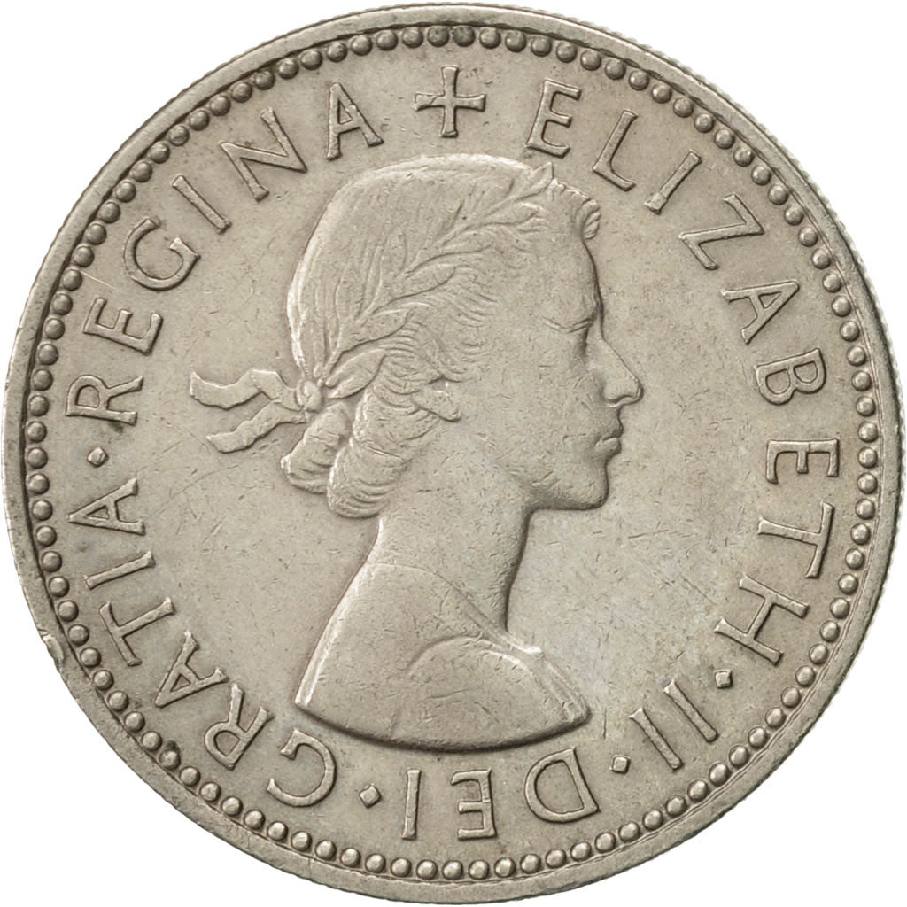 Coin, Great Britain, Elizabeth II, Shilling, 1962, AU(50-53), Copper-nickel