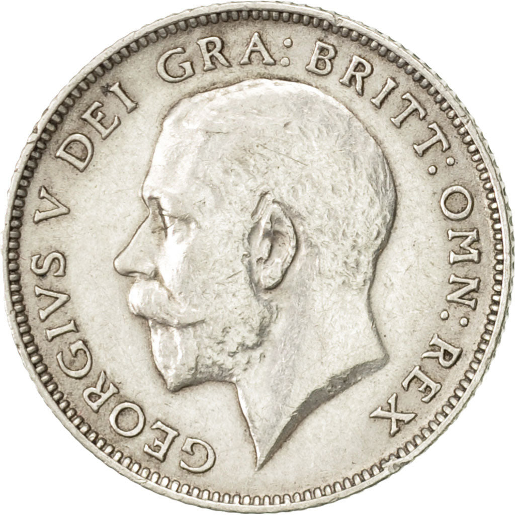 Coin, Great Britain, George V, 6 Pence, 1919, AU(50-53), Silver, KM:815