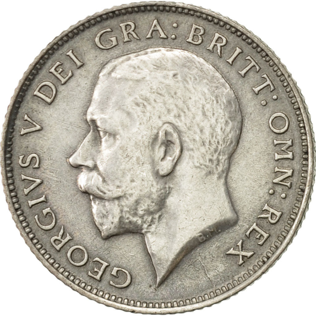 Coin, Great Britain, George V, 6 Pence, 1925, AU(50-53), Silver, KM:815a.1