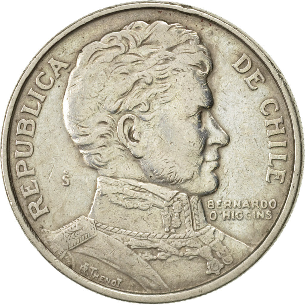 Coin, Chile, Peso, 1975, AU(50-53), Copper-nickel, KM:207