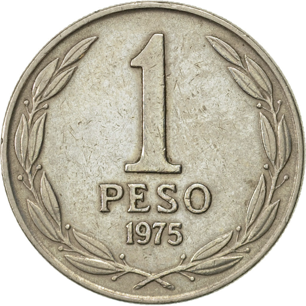 Coin, Chile, Peso, 1975, AU(50-53), Copper-nickel, KM:207