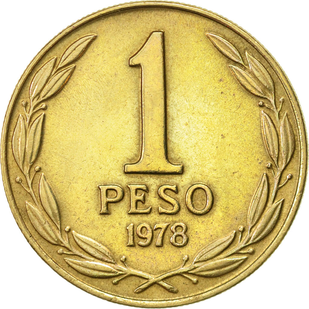 Coin, Chile, Peso, 1978, AU(55-58), Aluminum-Bronze, KM:208a