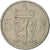 Moneda, Noruega, Olav V, 5 Kroner, 1963, MBC, Cobre - níquel, KM:412
