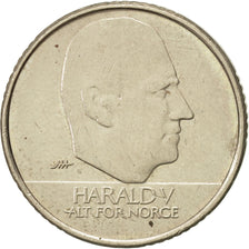 Moneda, Noruega, Harald V, 10 Kroner, 1995, MBC+, Níquel - latón, KM:457