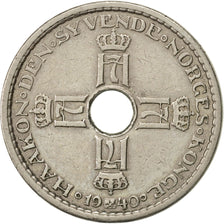 Coin, Norway, Haakon VII, Krone, 1940, AU(55-58), Copper-nickel, KM:385