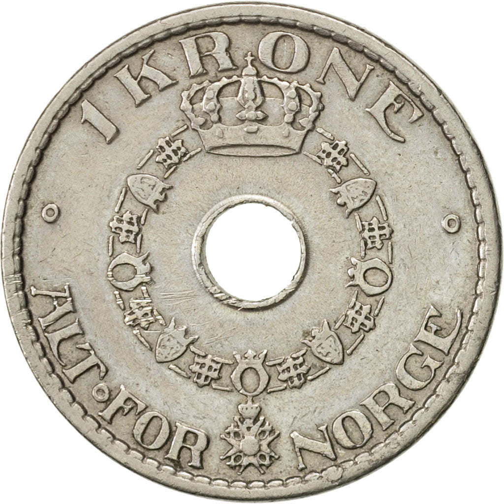 Coin, Norway, Haakon VII, Krone, 1940, AU(55-58), Copper-nickel, KM:385