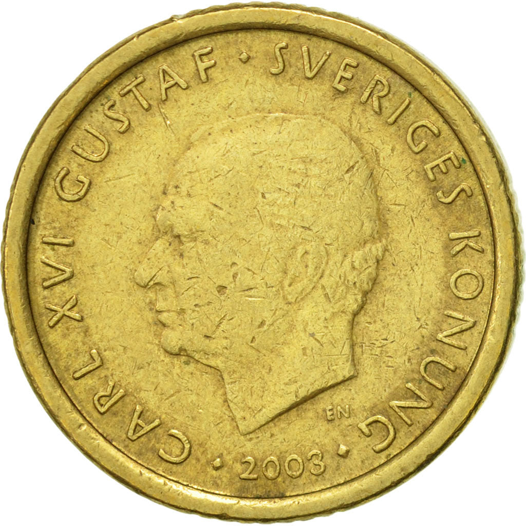 Moneta, Svezia, Carl XVI Gustaf, 10 Kronor, 2003, Eskilstuna, SPL-