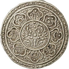 TIBET, Tangka, 1-1/2 Sho, 1897, KM #D13.2, AU(50-53), Silver, 4.91