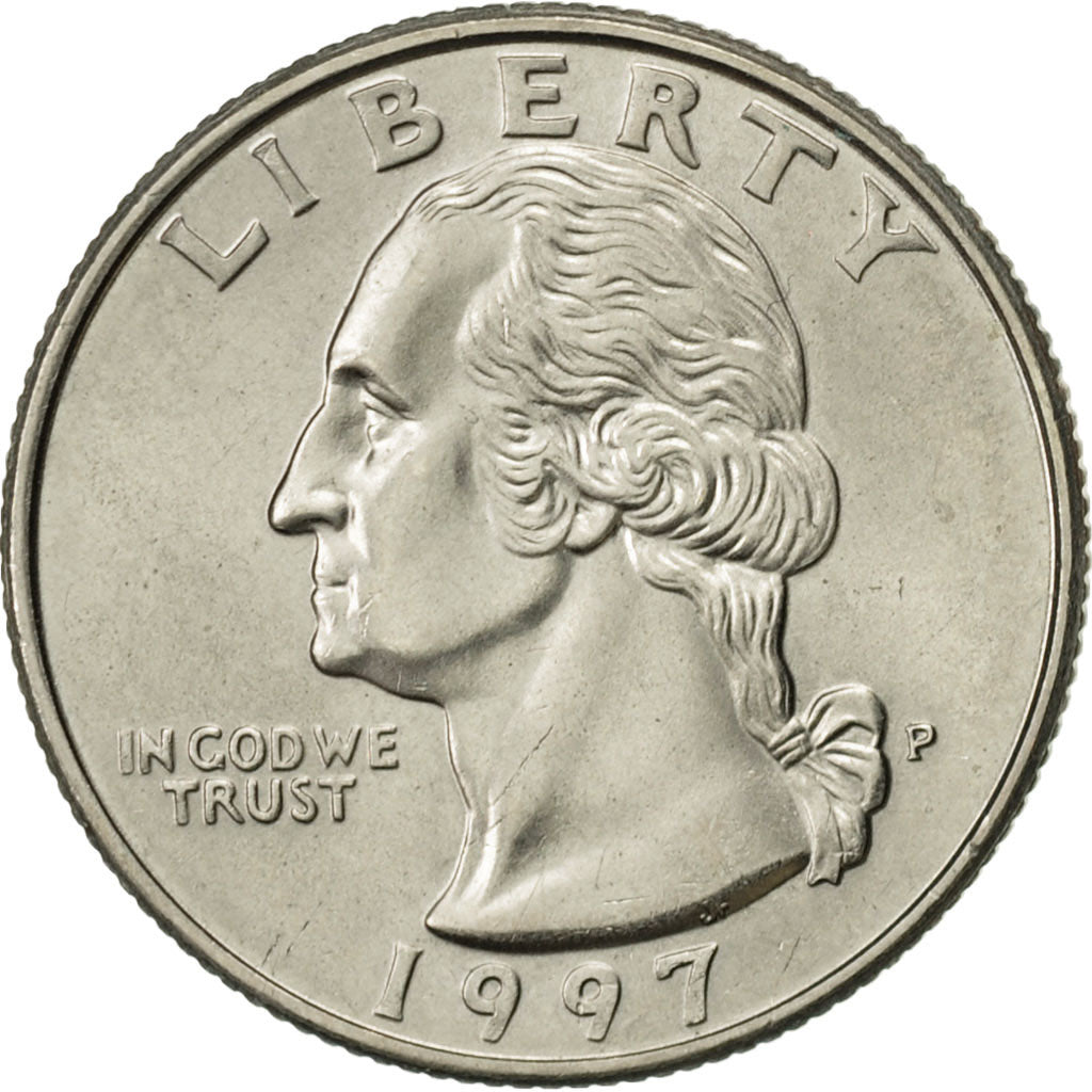 United States, Washington Quarter, Quarter, 1997, U.S. Mint, Philadelphia