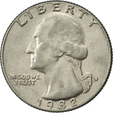 Coin, United States, Washington Quarter, Quarter, 1982, U.S. Mint, Denver