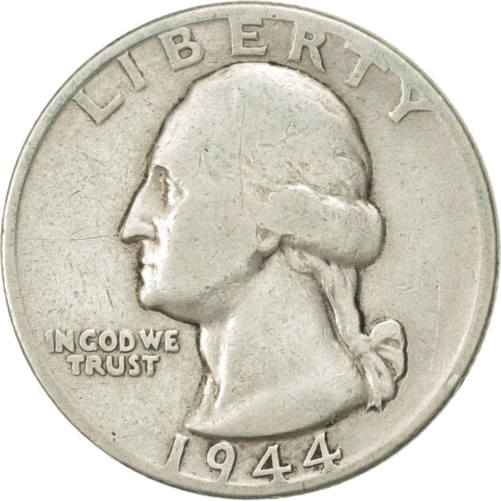 Coin, United States, Washington Quarter, Quarter, 1944, U.S. Mint, Philadelphia