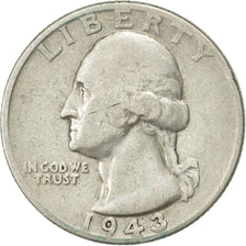 Coin, United States, Washington Quarter, Quarter, 1943, U.S. Mint, Philadelphia