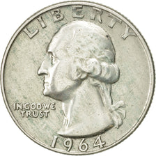 États-Unis, Washington Quarter, Quarter, 1964, U.S. Mint, Philadelphia, TTB+