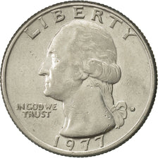Coin, United States, Washington Quarter, Quarter, 1977, U.S. Mint, Denver