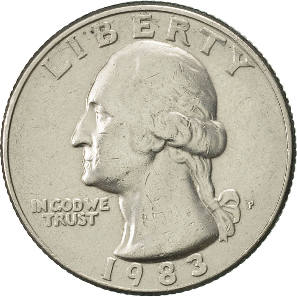 Coin, United States, Washington Quarter, Quarter, 1983, U.S. Mint, Philadelphia