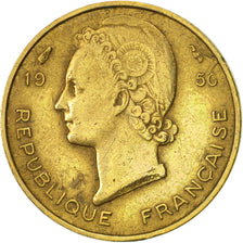 Munten, Frans West Afrika, 5 Francs, 1956, Paris, ZF+, Aluminum-Bronze, KM:5