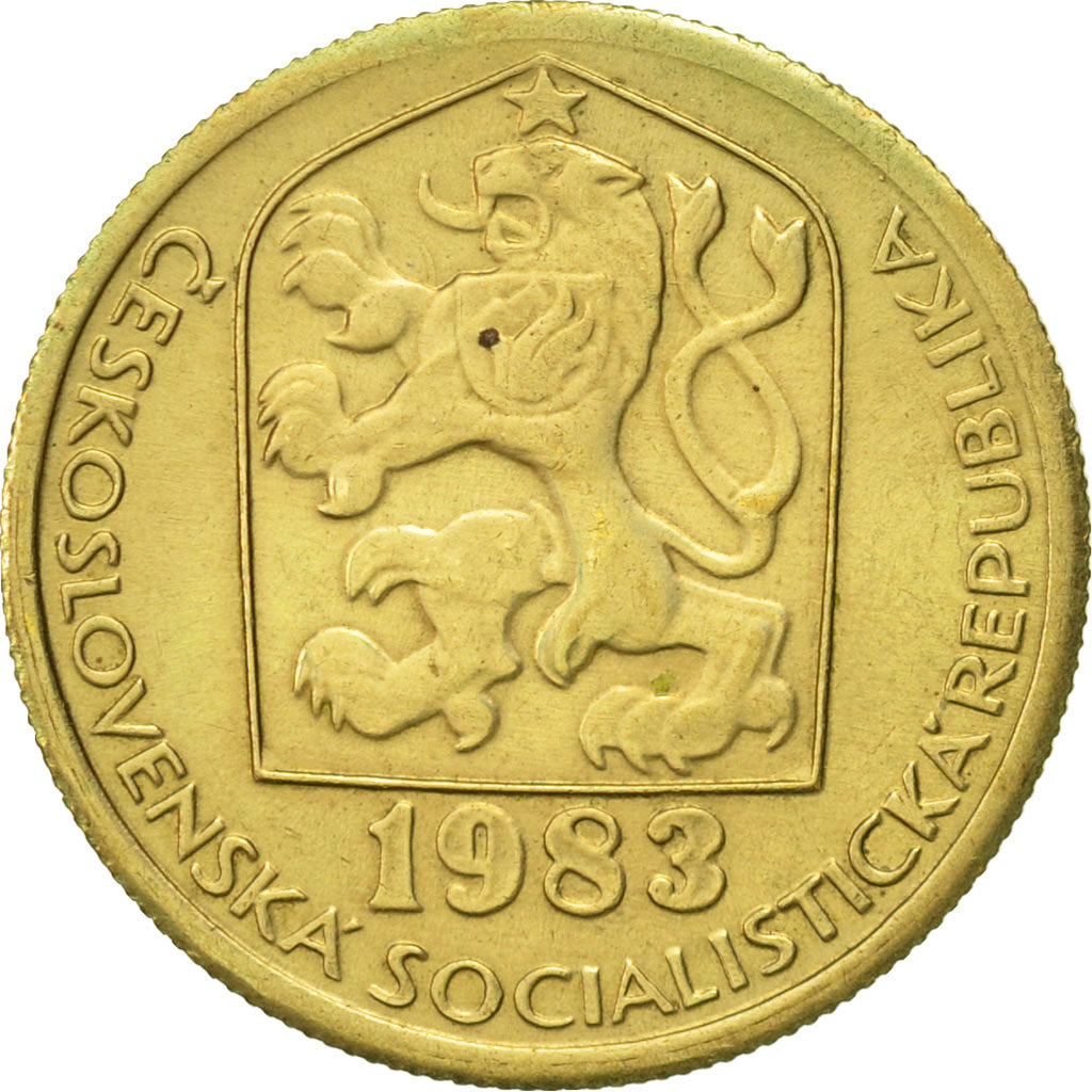 Moneta, Cecoslovacchia, 20 Haleru, 1983, BB+, Nichel-ottone, KM:74