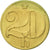 Moneta, Czechosłowacja, 20 Haleru, 1983, AU(50-53), Mosiądz niklowy, KM:74