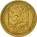 Czechoslovakia, 20 Haleru, 1978, AU(50-53), Nickel-brass, KM:74