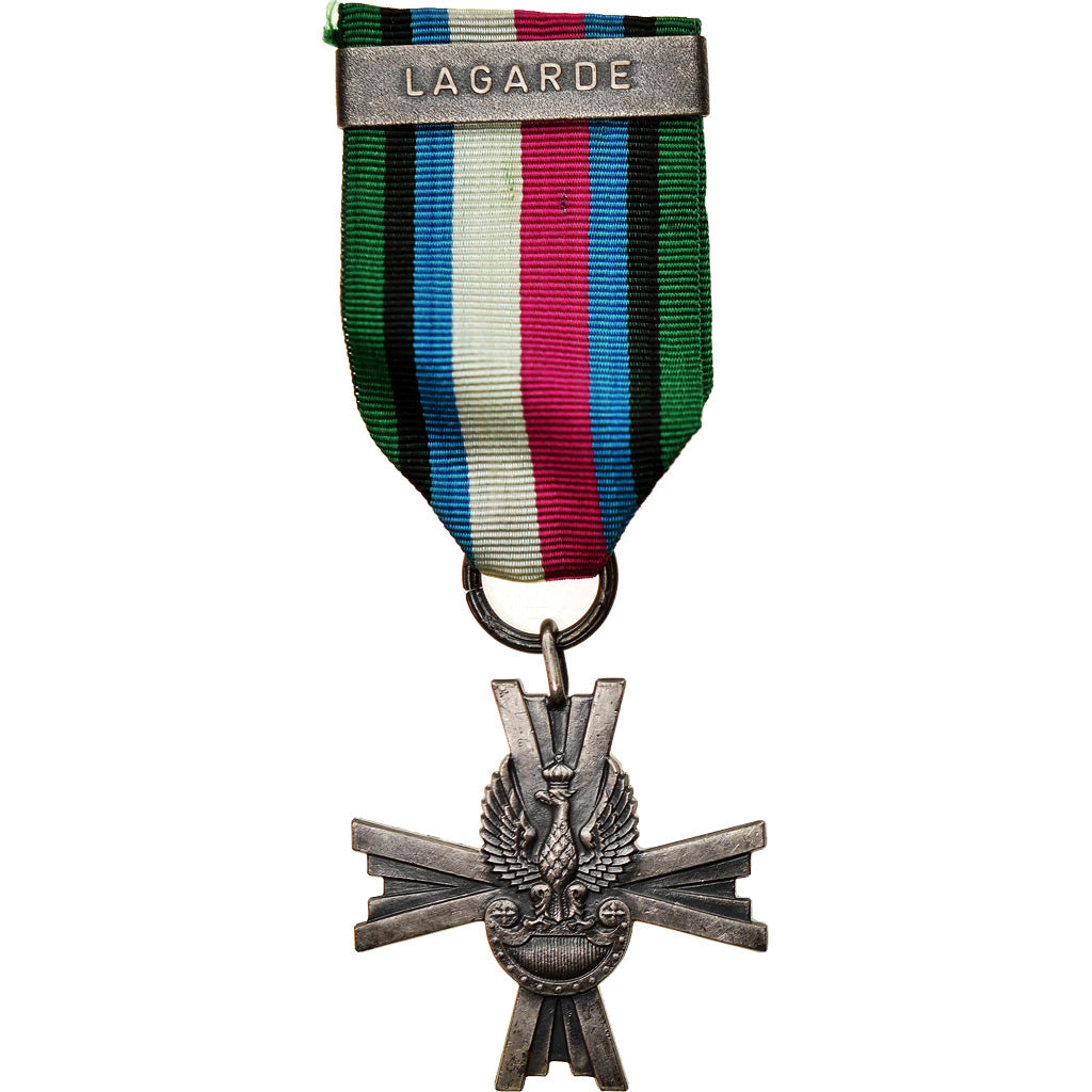 Poland, Forces armées de l'Ouest, Lagarde, Medal, 1945, Excellent Quality