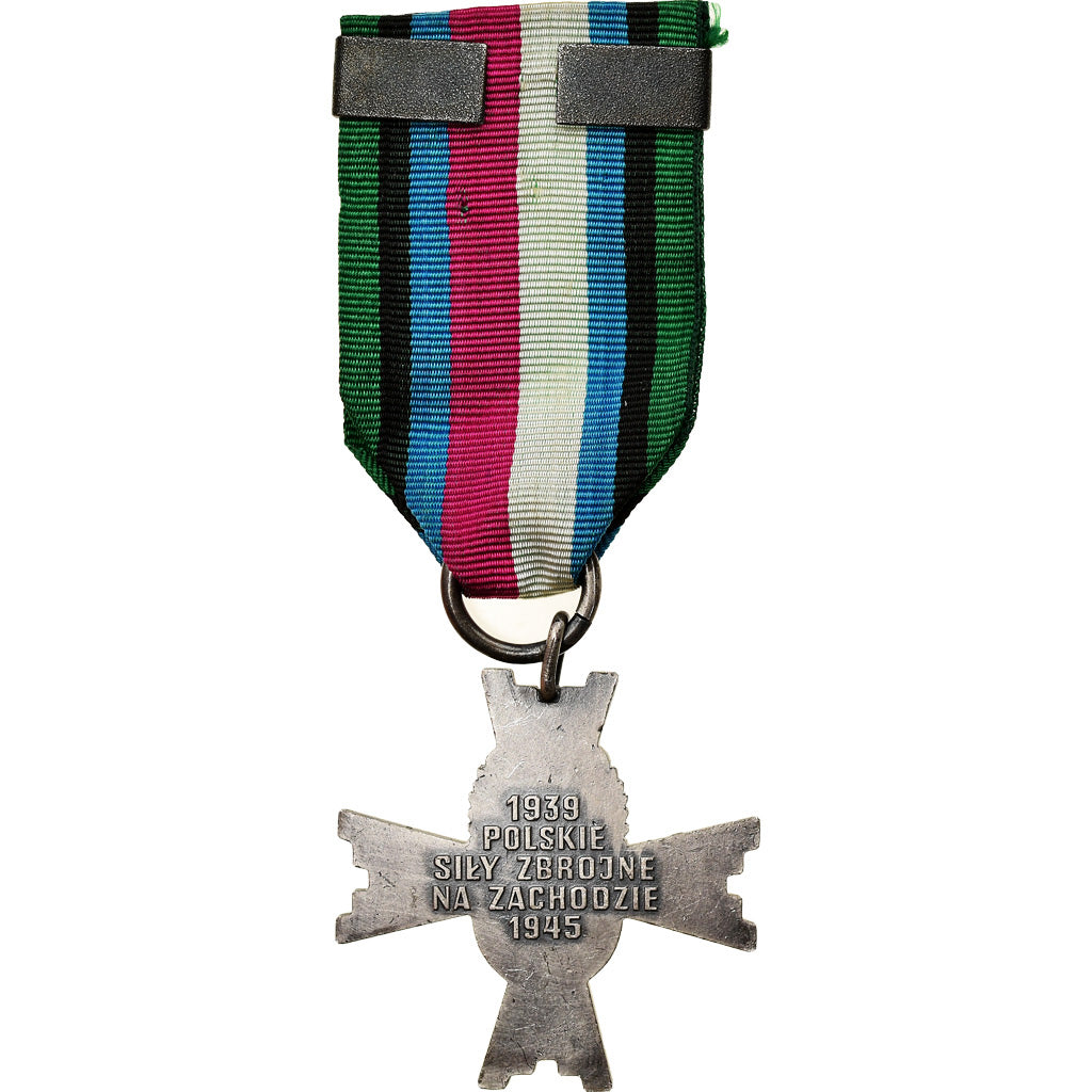 Poland, Forces armées de l'Ouest, Lagarde, Medal, 1945, Excellent Quality