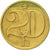 Moneta, Czechosłowacja, 20 Haleru, 1974, AU(50-53), Mosiądz niklowy, KM:74